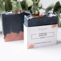 Charcoal Cedar Rose Soap Bar