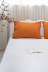 Linen pillow cases with envelope closure