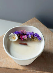 Dry Flower Decorated Soy Wax Candle