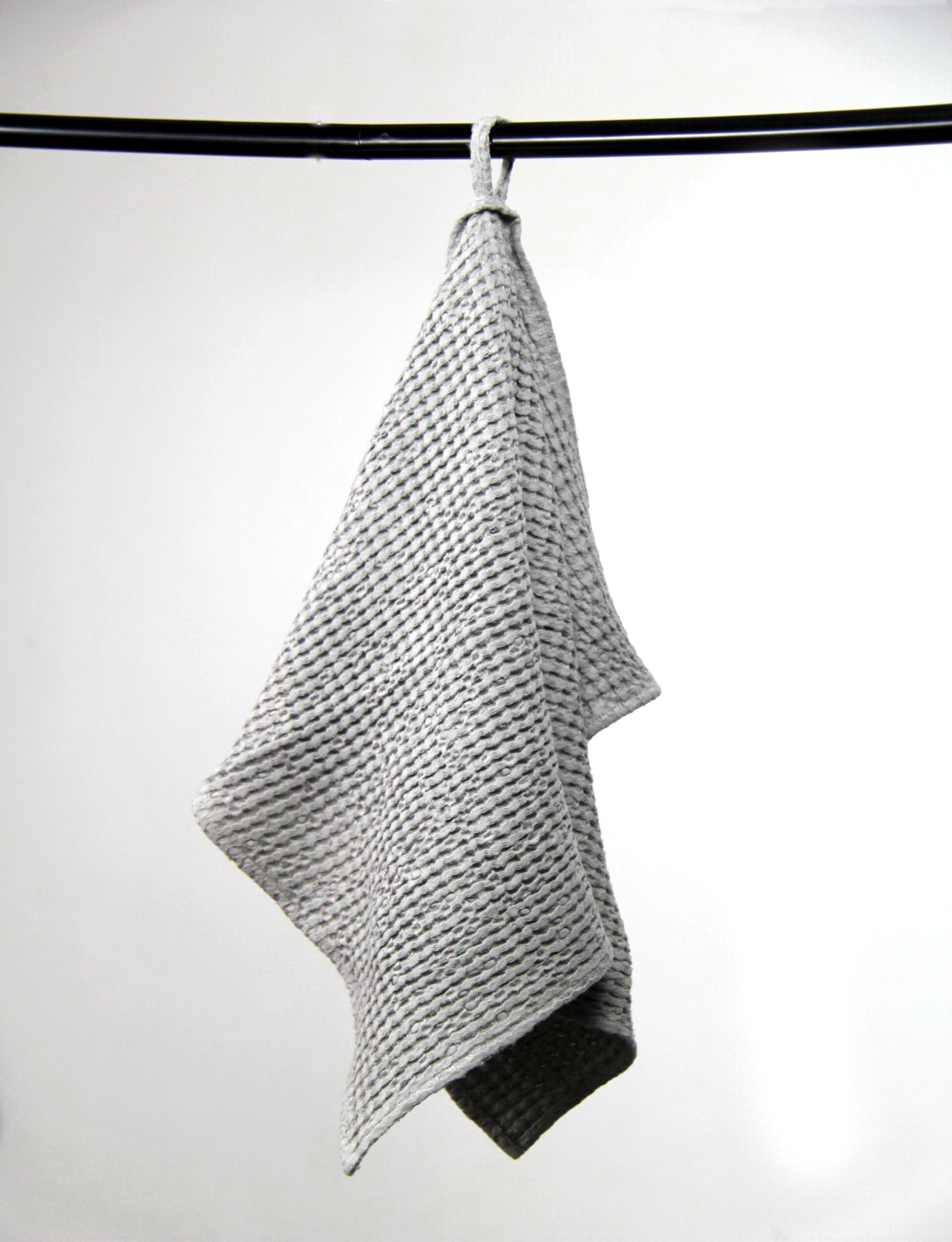 Light Grey linen waffle towel