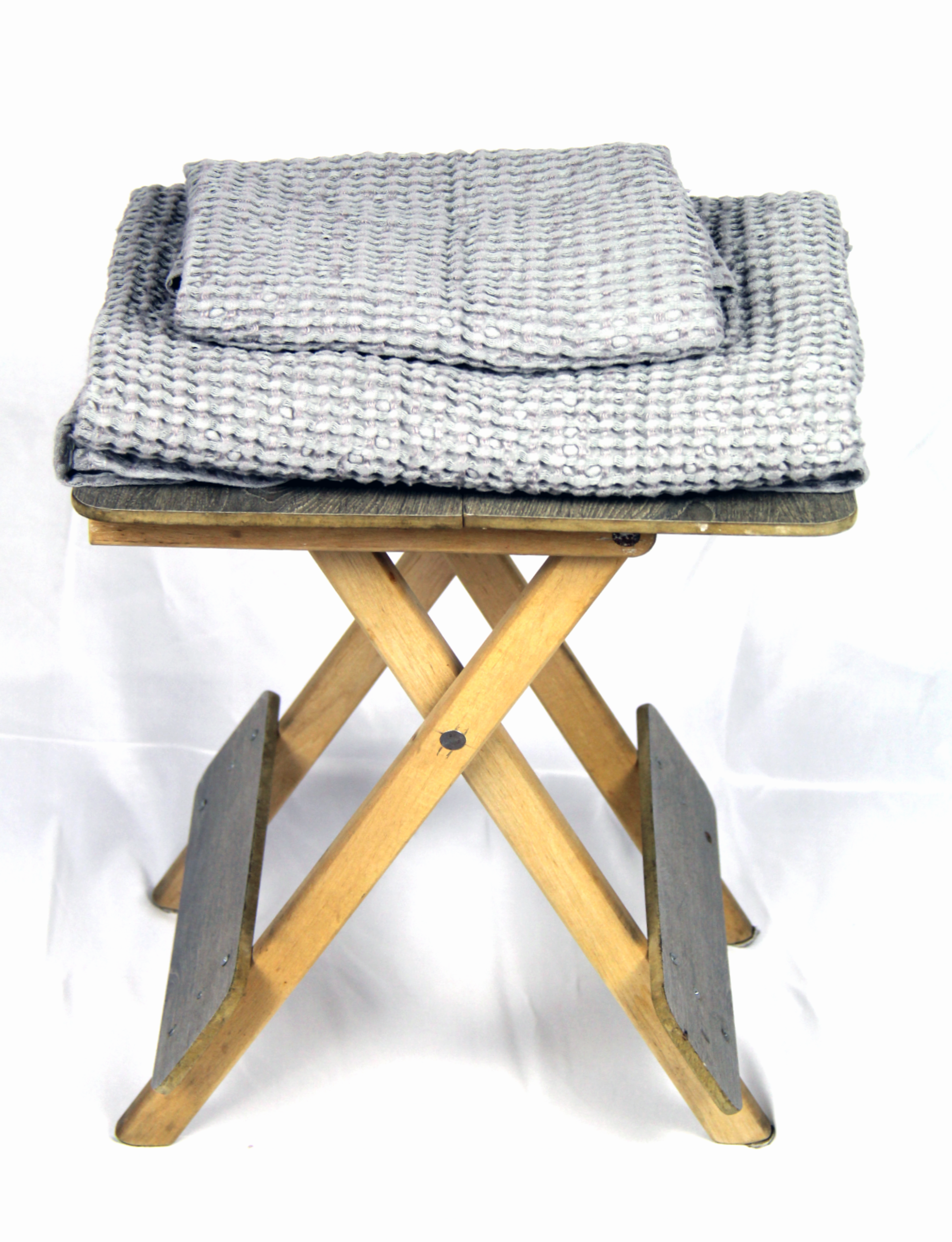 Light Grey linen waffle towel