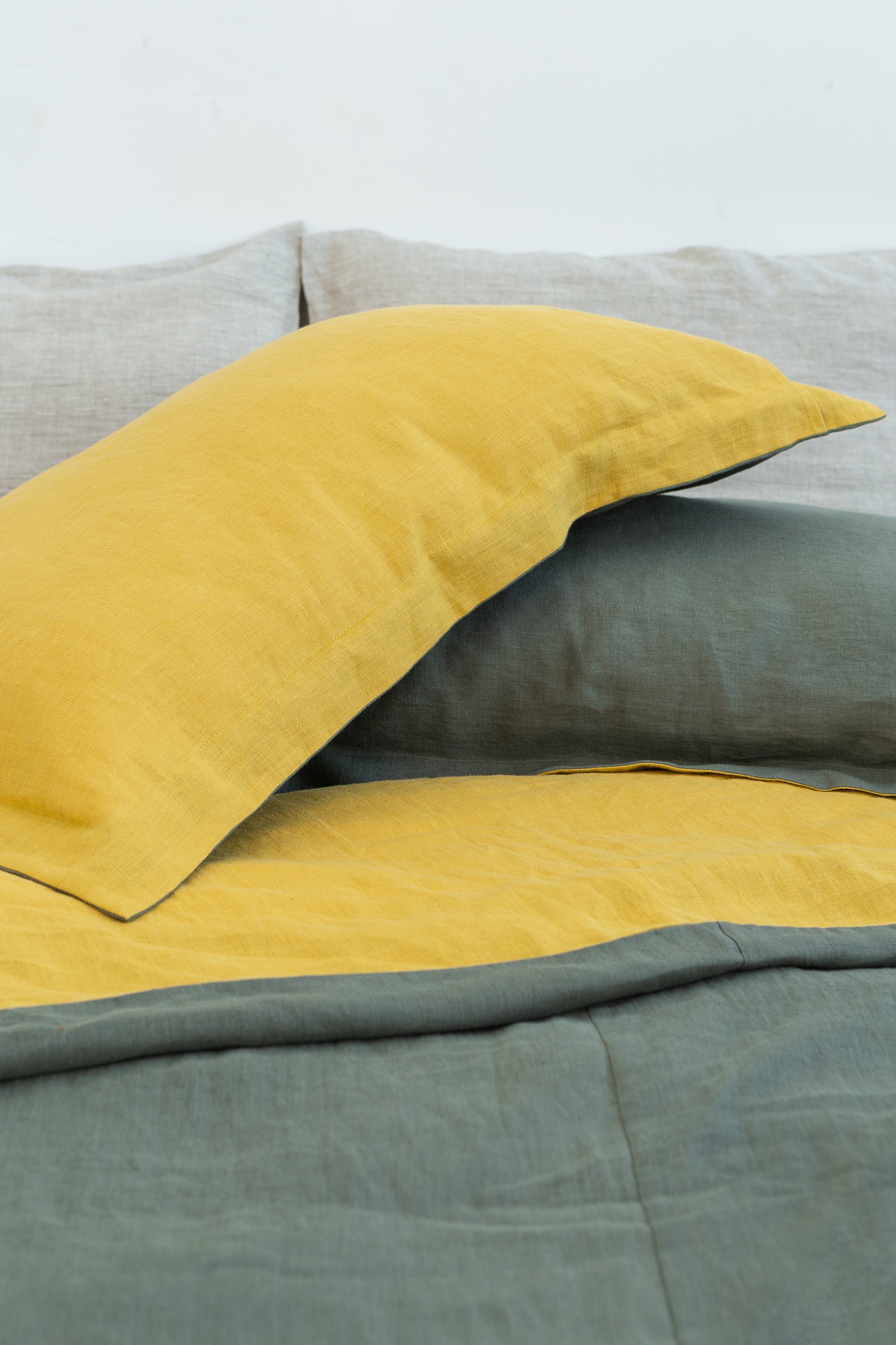 Linen Sham Pillowcase in Honey