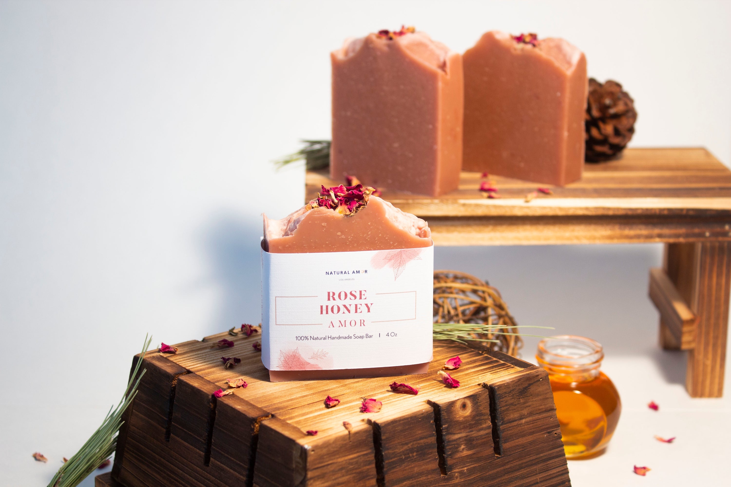 Rose Honey Soap Bar