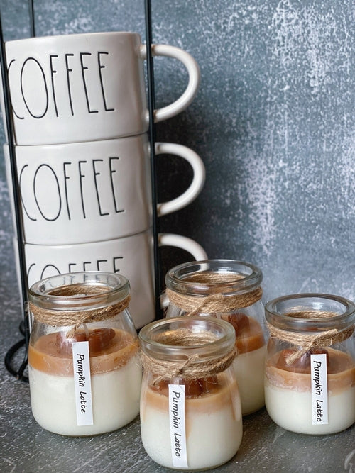 Coffee Lover Soy Wax Candle Glass Jar with Lid