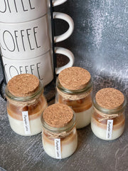 Coffee Lover Soy Wax Candle Glass Jar with Lid