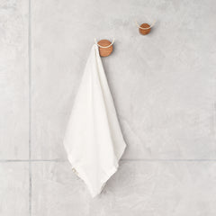 Linen tea towel, off white