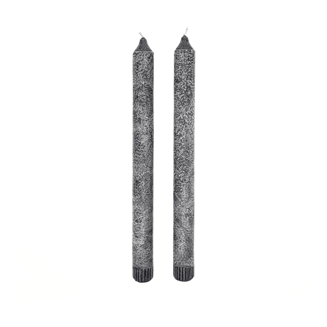 Taper candle FROST | set of 2