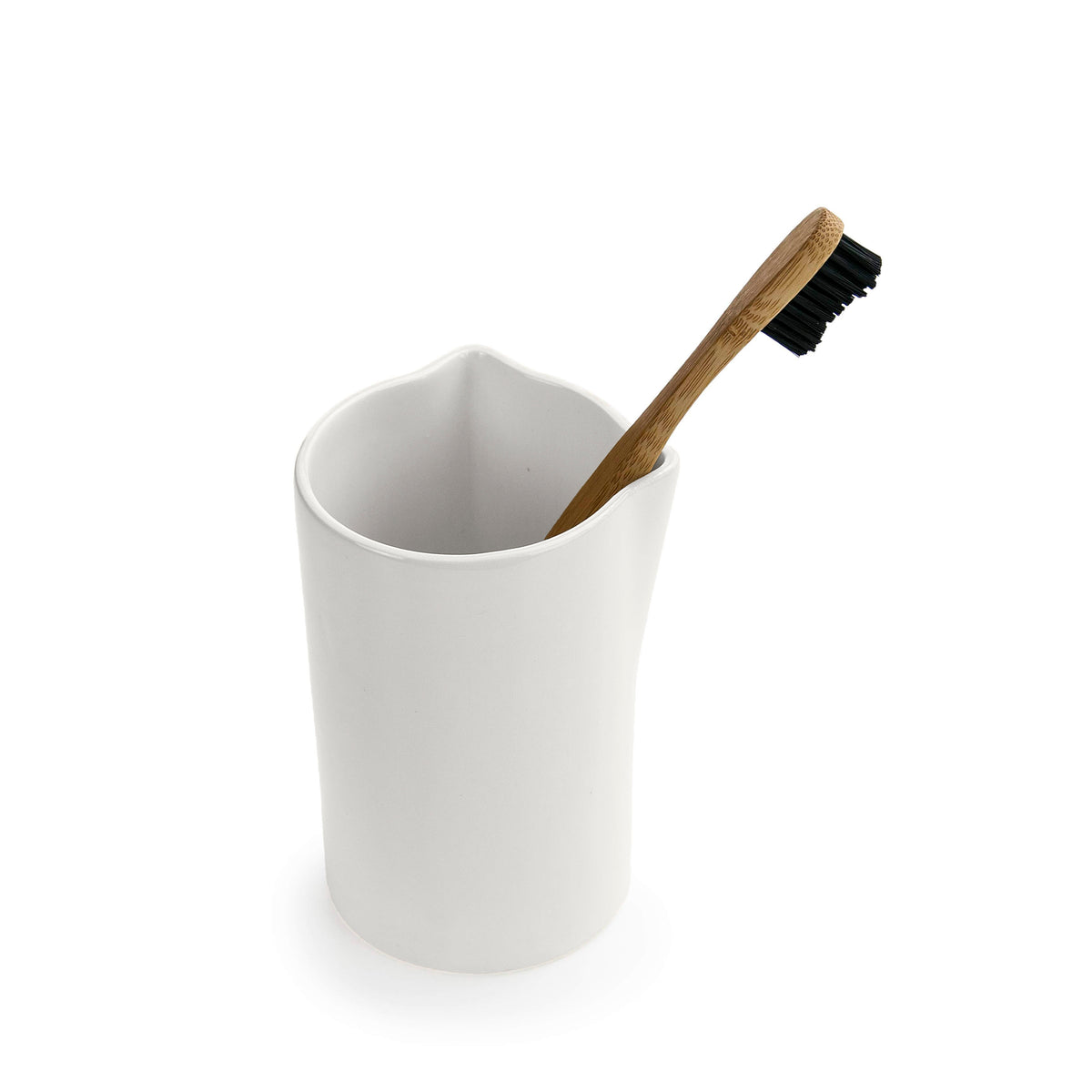 Ceramic toothbrush holder