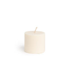 Cylinder shape rapeseed wax pillar candle