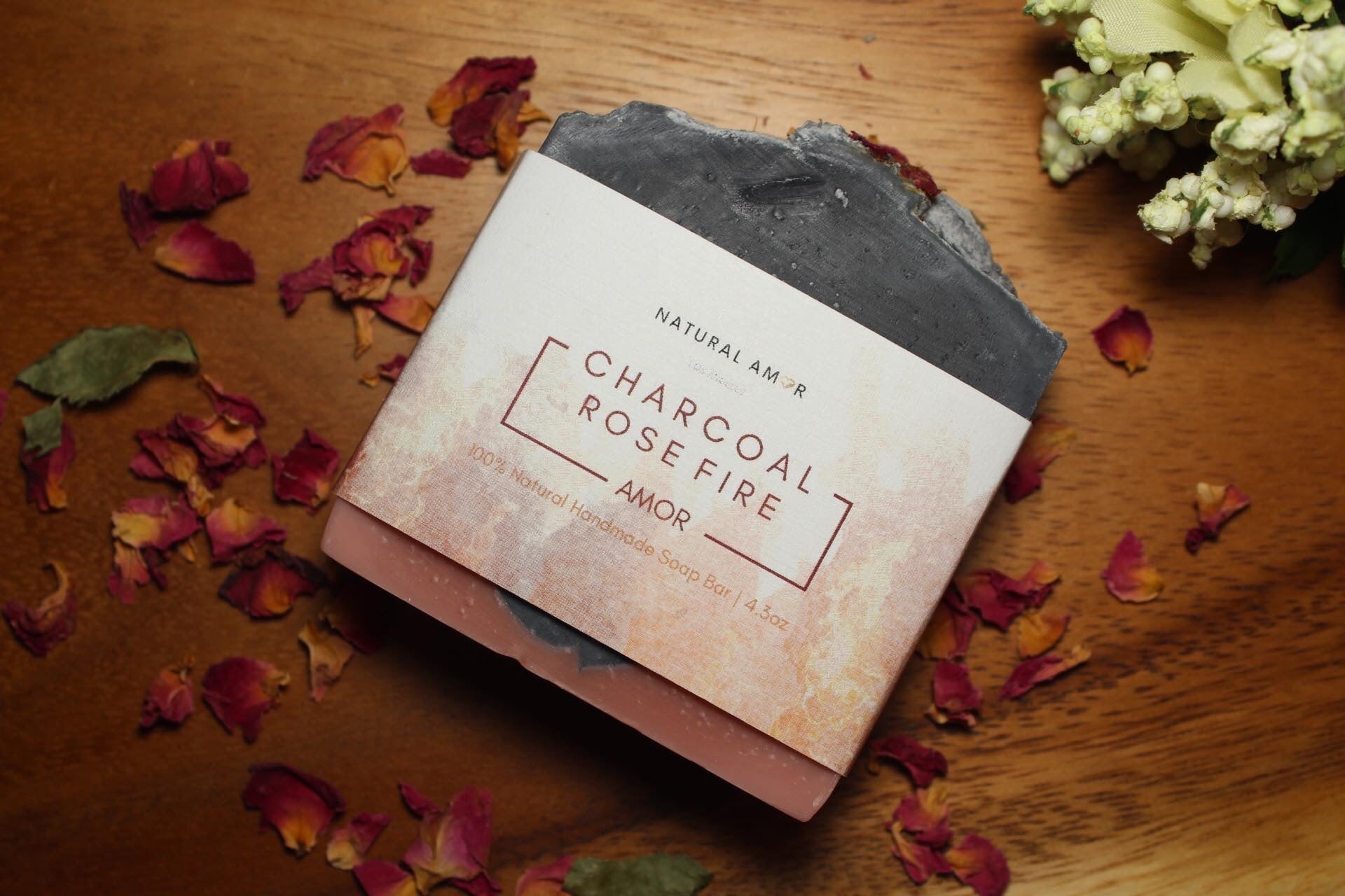 Charcoal Cedar Rose Soap Bar