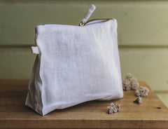 White linen pochette