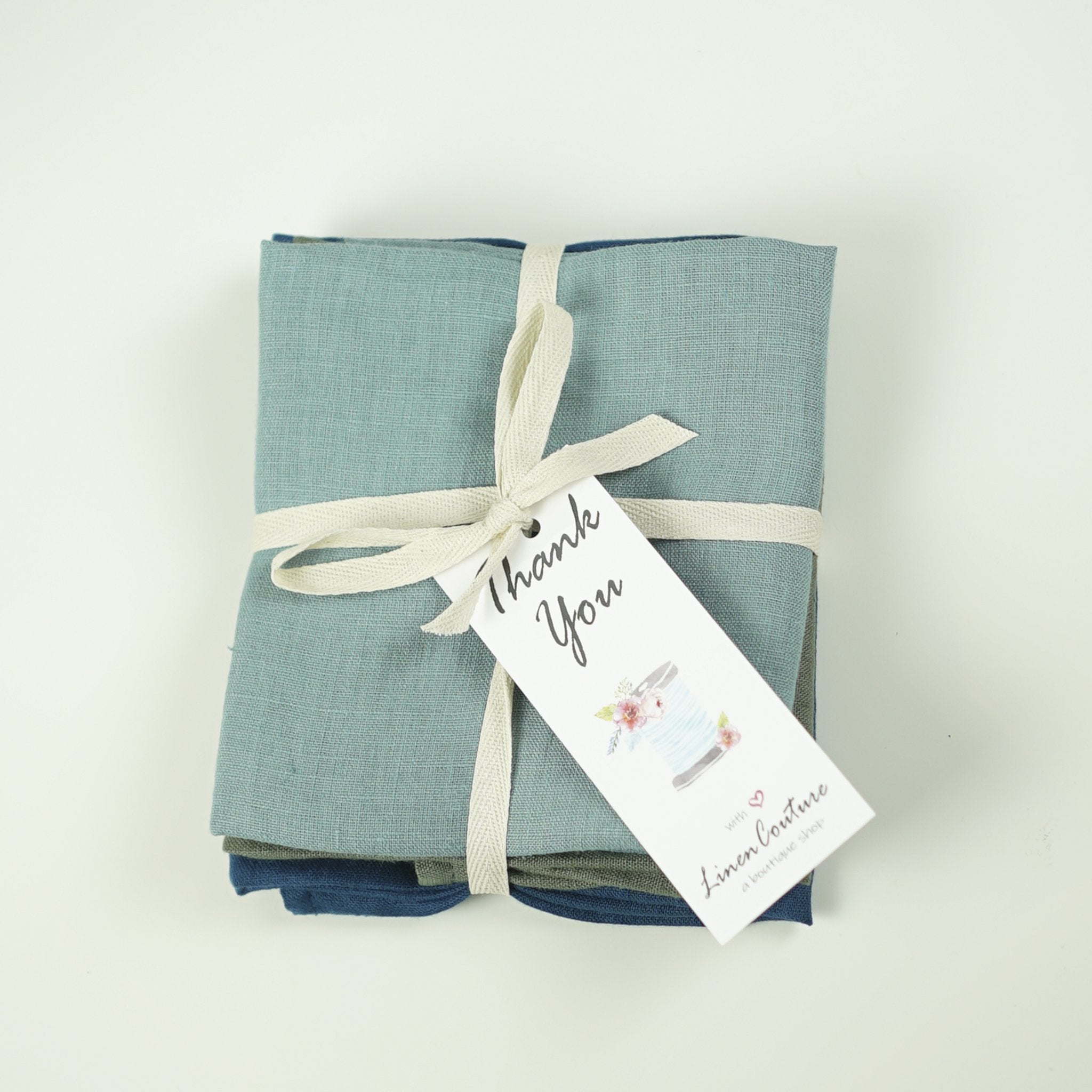 Linen pillow cases with envelope closure